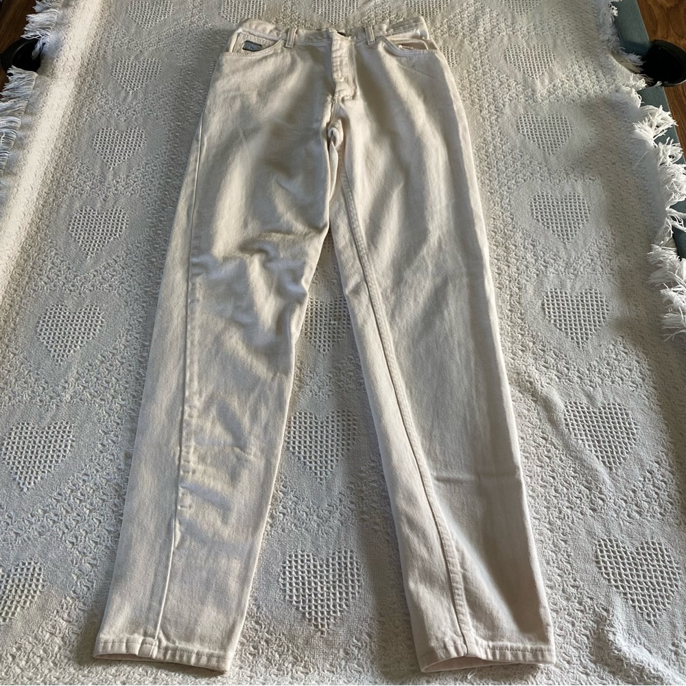 Vintage Wrangler Cream/White Colored Jeans (8x34)